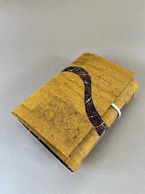 'Yellow Wave', A6 long-stitch bound journal